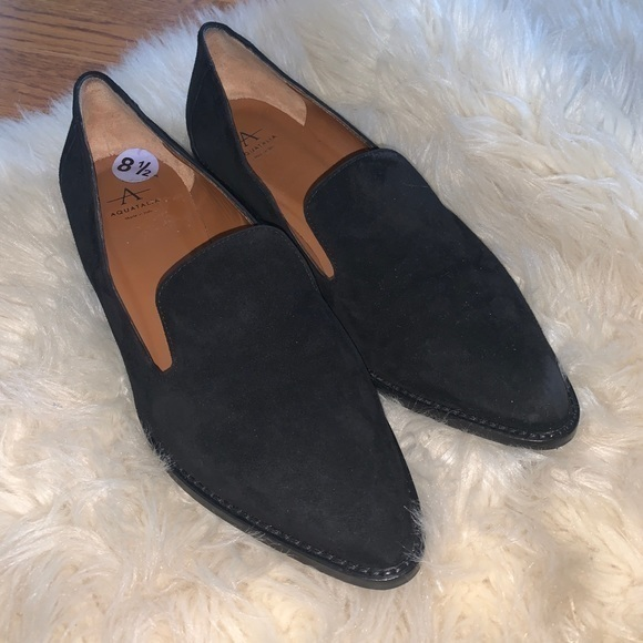Aquatalia Shoes - Aquatalia Golda black leather loafers‎ ladies 8.5